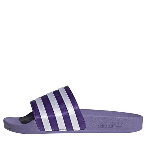 adidas slippers paars dames|adidas 3 strips dames.